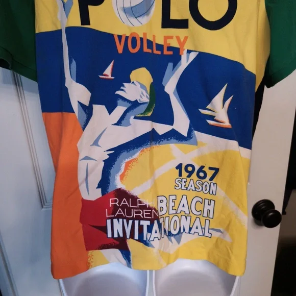 Ralph Lauren Beach 1967 Invitational Classic Fit Volleyball Polo Men's Sz L - Picture 4 of 6